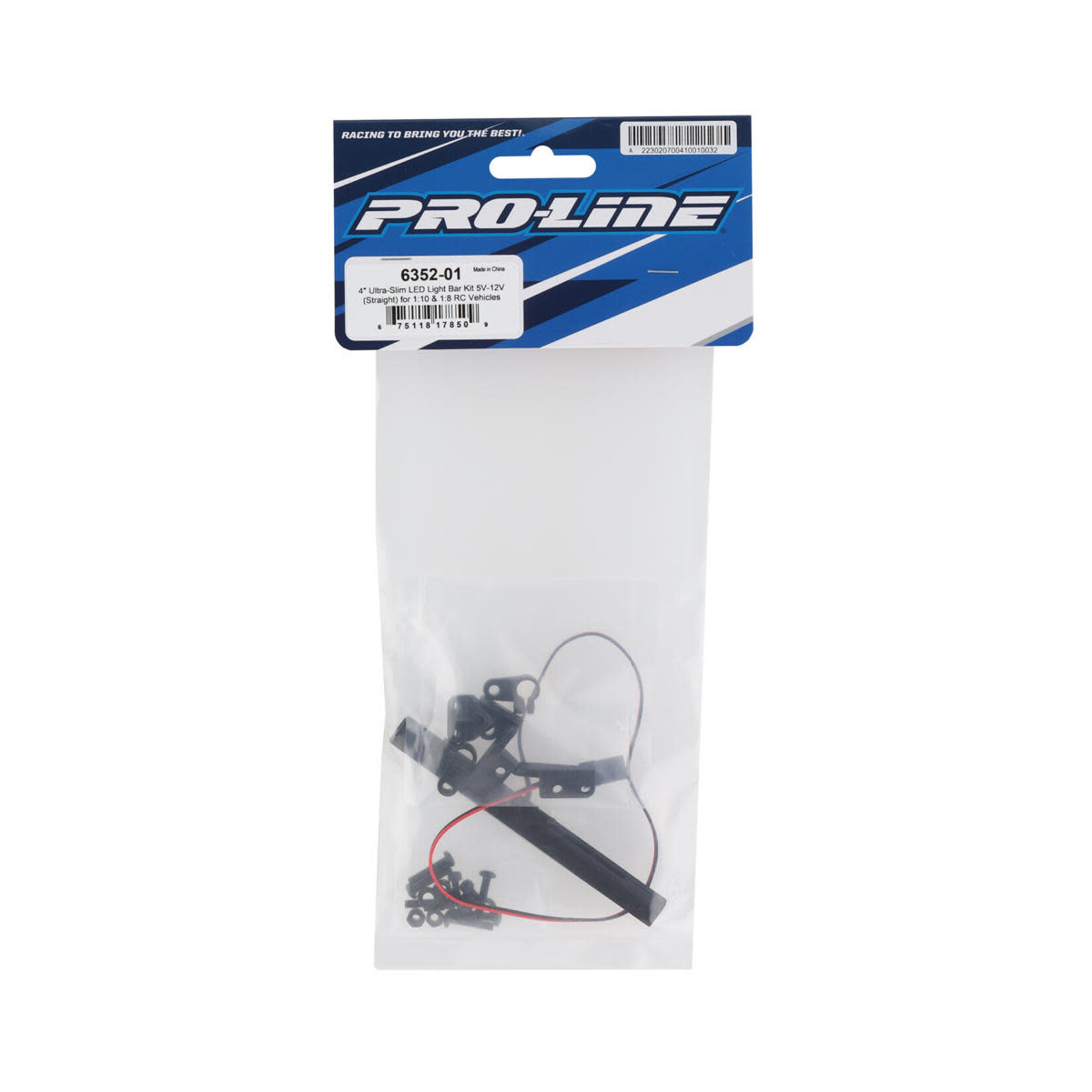 Proline #6352-01  Pro-Line 4" Ultra-Slim LED Light Bar Kit 5V-12V (Straight)