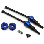 Hot Racing #GRM288XR Hot Racing Arrma Grom HD Steel Rear Drive Shaft Set (Blue) (2) (49.5mm)