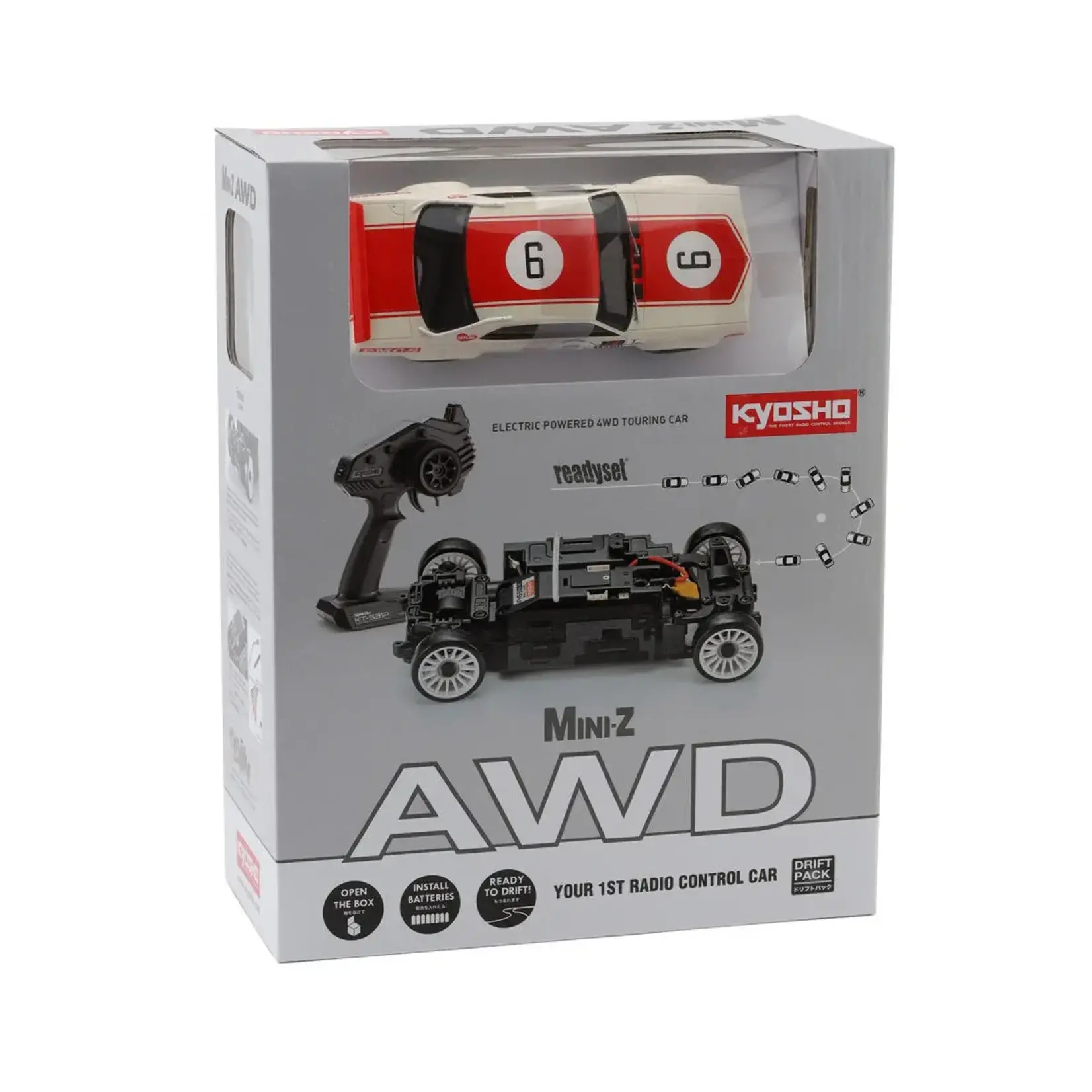 Kyosho #32643R Kyosho MA-020 AWD Mini-Z ReadySet w/Nissan Skyline 2000GT-R Body (Blue)