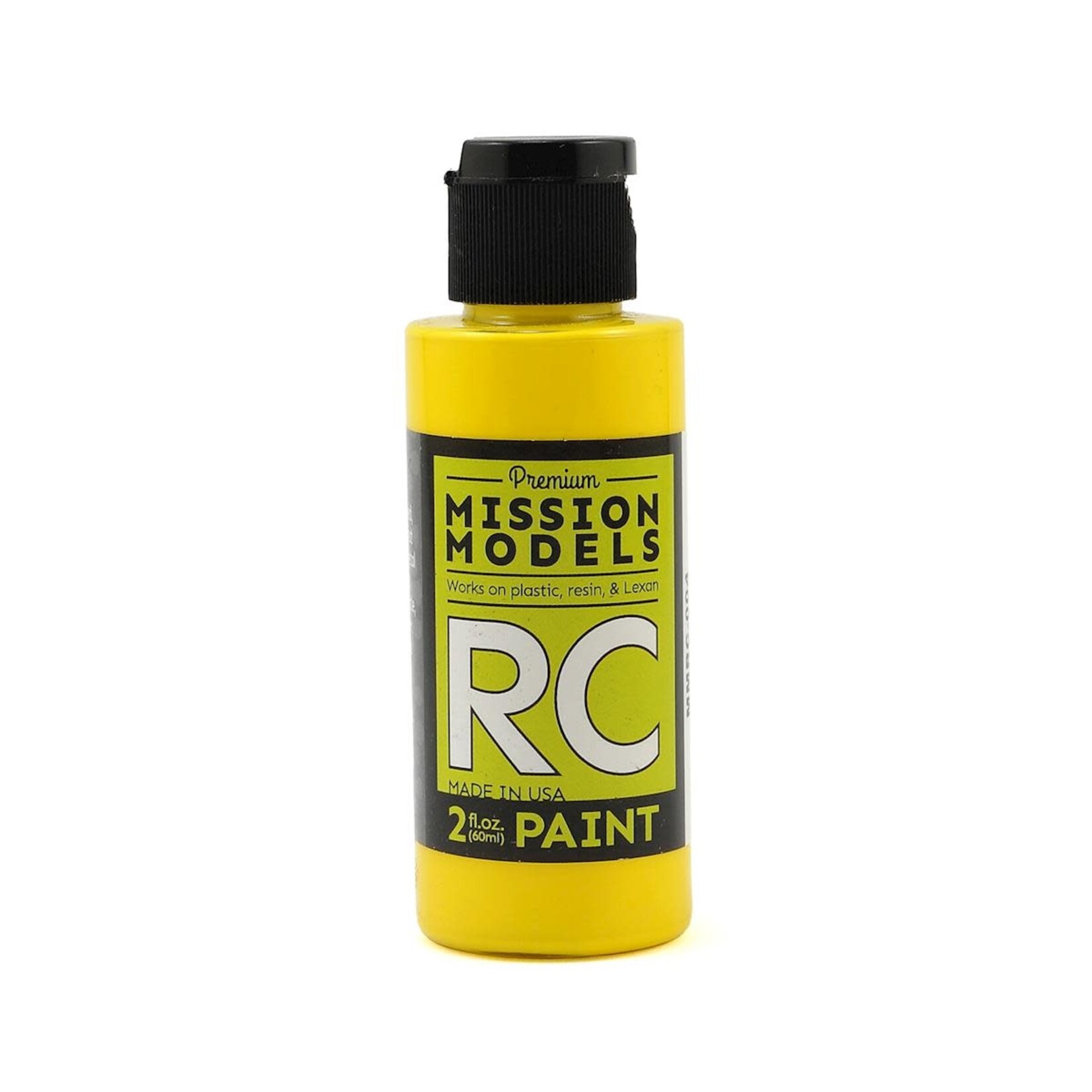Mission Models #MMRC-004  Mission Models Yellow Acrylic Lexan Body Paint (2oz)