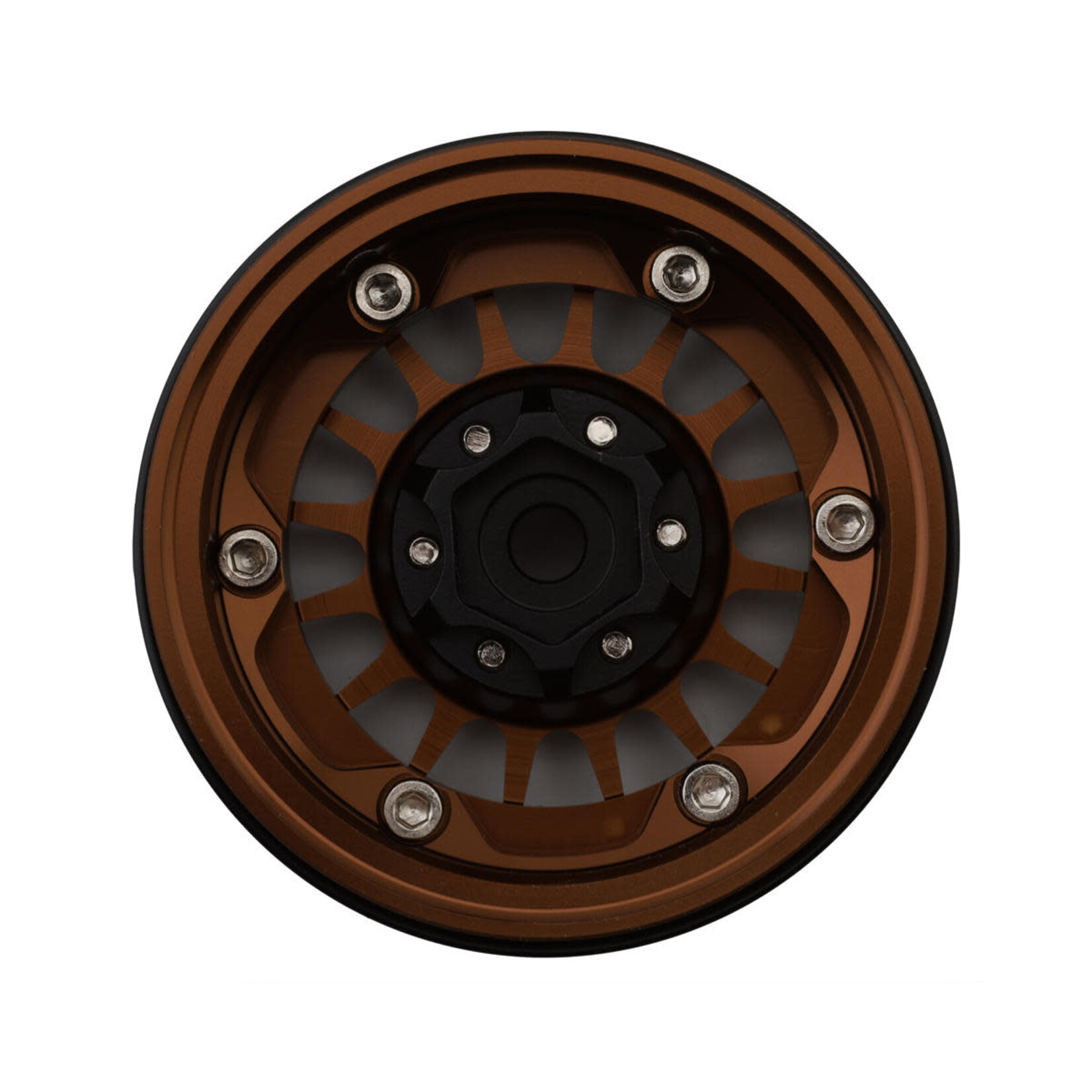 Treal #X0041Q94CP TREAL 1.9 Beadlock Wheel Rims Heavy Duty Multi Spoke CNC 1.9 Inch Wheels(4P) for 1:10 RC Crawler TRX-4 SCX10 III SCX10 PRO SCX10 II -Type N, Bronze