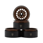 Treal #X0041Q94CP TREAL 1.9 Beadlock Wheel Rims Heavy Duty Multi Spoke CNC 1.9 Inch Wheels(4P) for 1:10 RC Crawler TRX-4 SCX10 III SCX10 PRO SCX10 II -Type N, Bronze