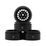 Treal #X0041QEQU5 TREAL 1.9 Beadlock Wheel Rims Heavy Duty Multi Spoke CNC 1.9 Inch Wheels(4P) for 1:10 RC Crawler TRX-4 SCX10 III SCX10 PRO SCX10 II -Type N, Black