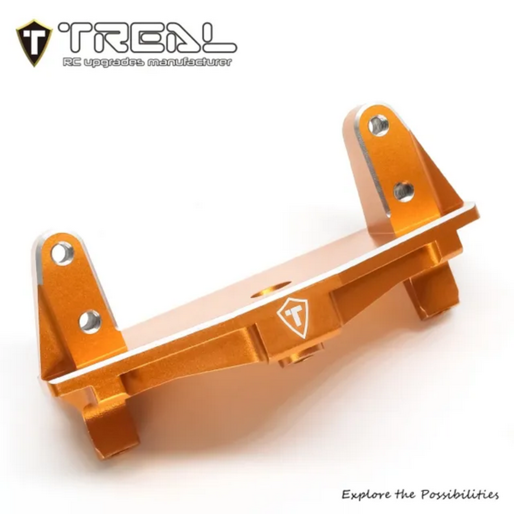 Treal #X003WSA9AT Treal Hobby Losi LMT Aluminum Servo Mount (Orange)
