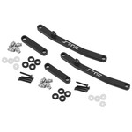 ST Racing Concepts #STA204002BK ST Racing Concepts Axial AX24 Aluminum Front & Rear Steering Links (Black)