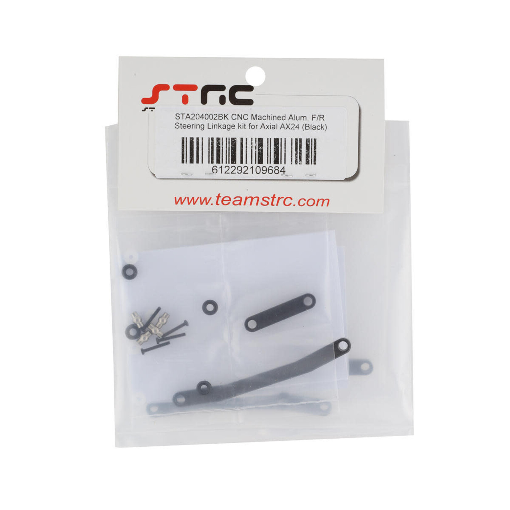 ST Racing Concepts #STA204002BK ST Racing Concepts Axial AX24 Aluminum Front & Rear Steering Links (Black)