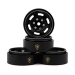 Treal #X003GZ9MUL Treal Hobby Type E 1.0" 6-Slot Beadlock Wheels (Black) (4) (21.9g)