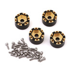 Treal #X003TBO09P Treal Hobby Axial SCX24 1.0" Brass Beadlock Wheel Hub Spacers (4) (7mm) (3.5g)
