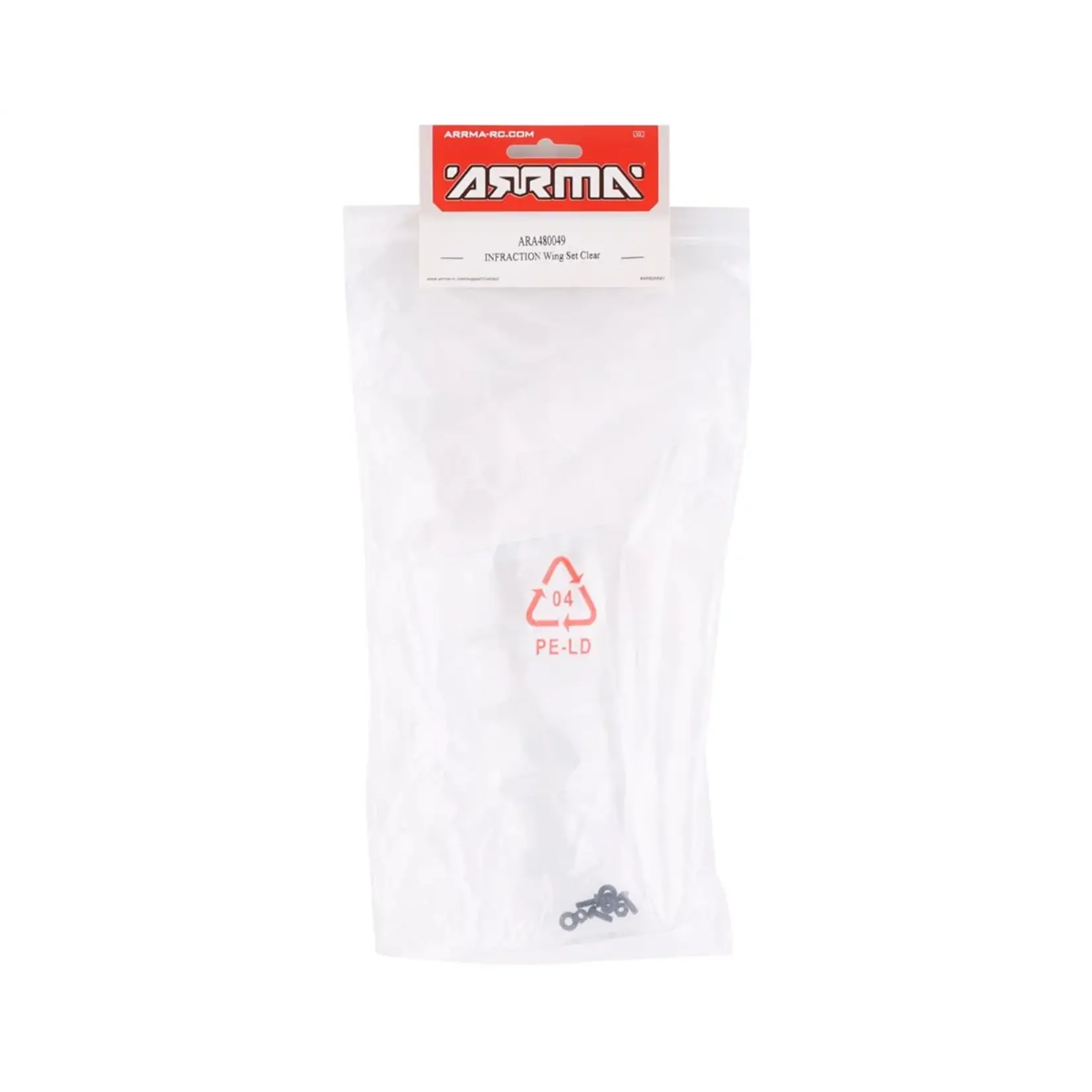 ARRMA #ARA480049 Arrma Infraction MEGA Wing Set (Clear)