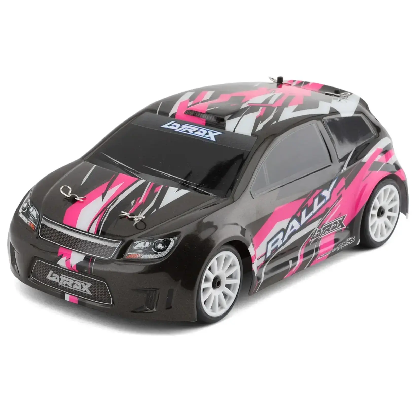 Traxxas #75054-5-BLK Traxxas 1/18 Latrax Rally RTR 4WD Electric Rally Car (Black/Pink) w/2.4GHz Radio, Battery & AC Charger