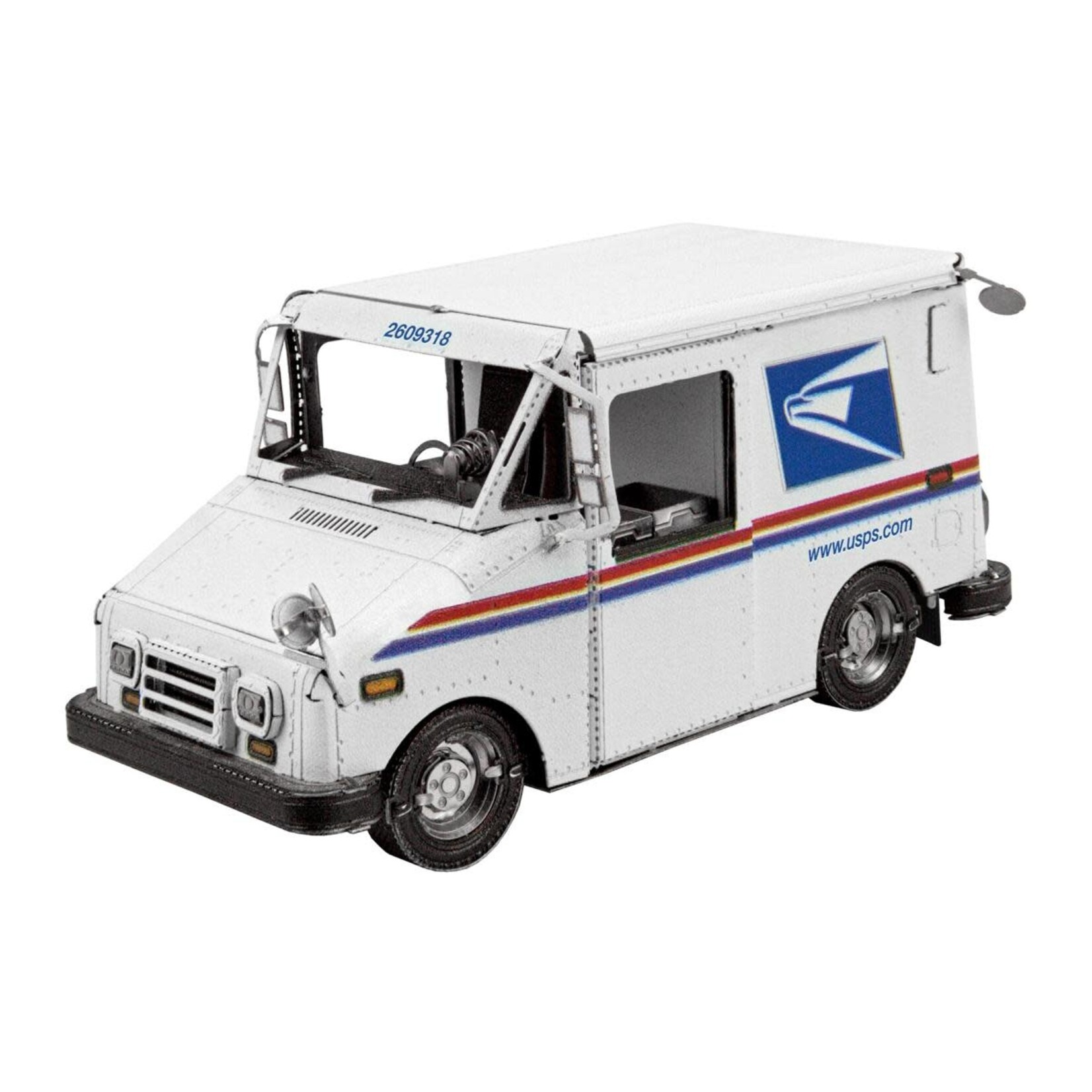 Fascinations #FSCMMS468 Fascinations USPS LLV Mail Truck 3D Metal Model Kit