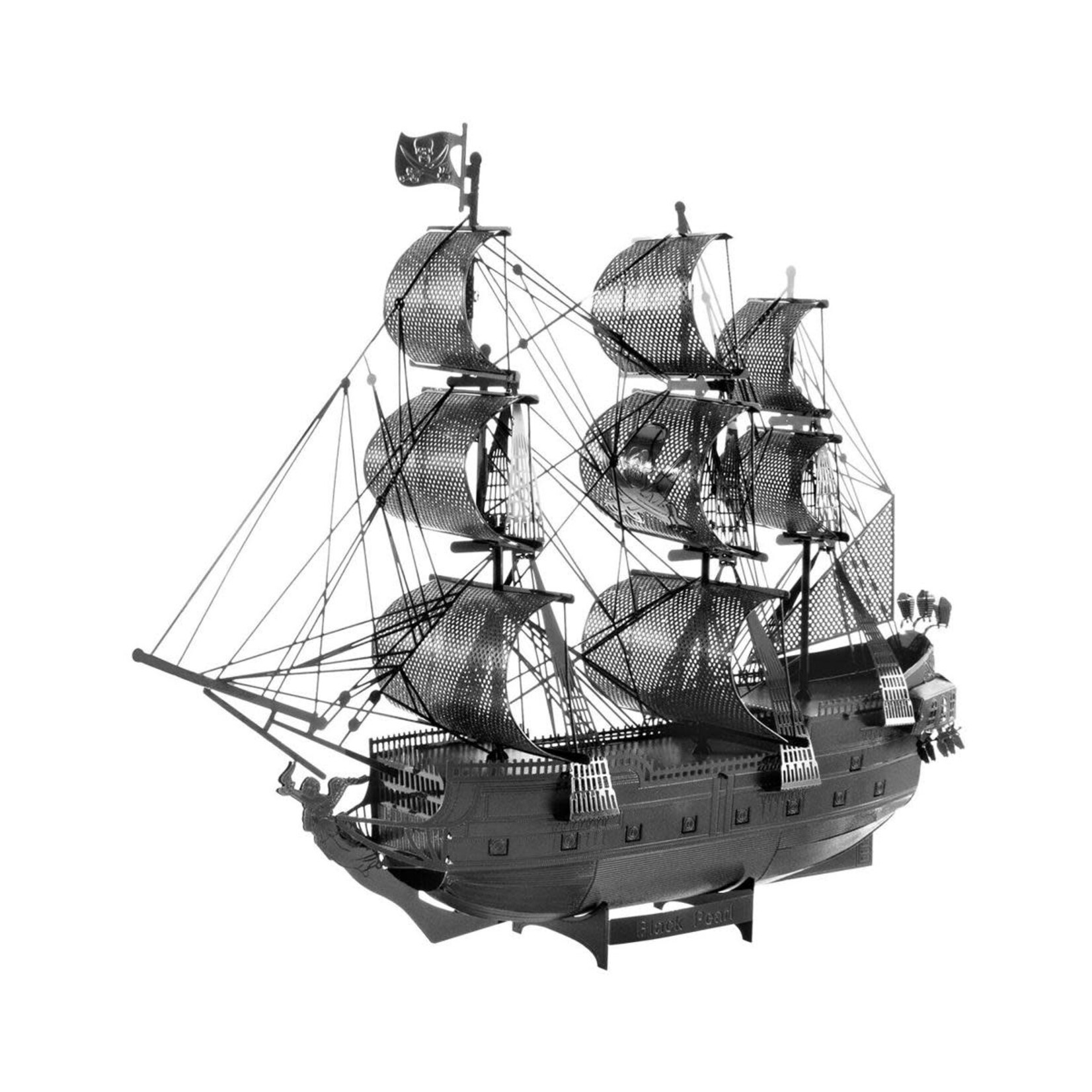 Fascinations #FSCICX016B Fascinations Premium Series Black Pearl 3D Metal Model Kit (Black)