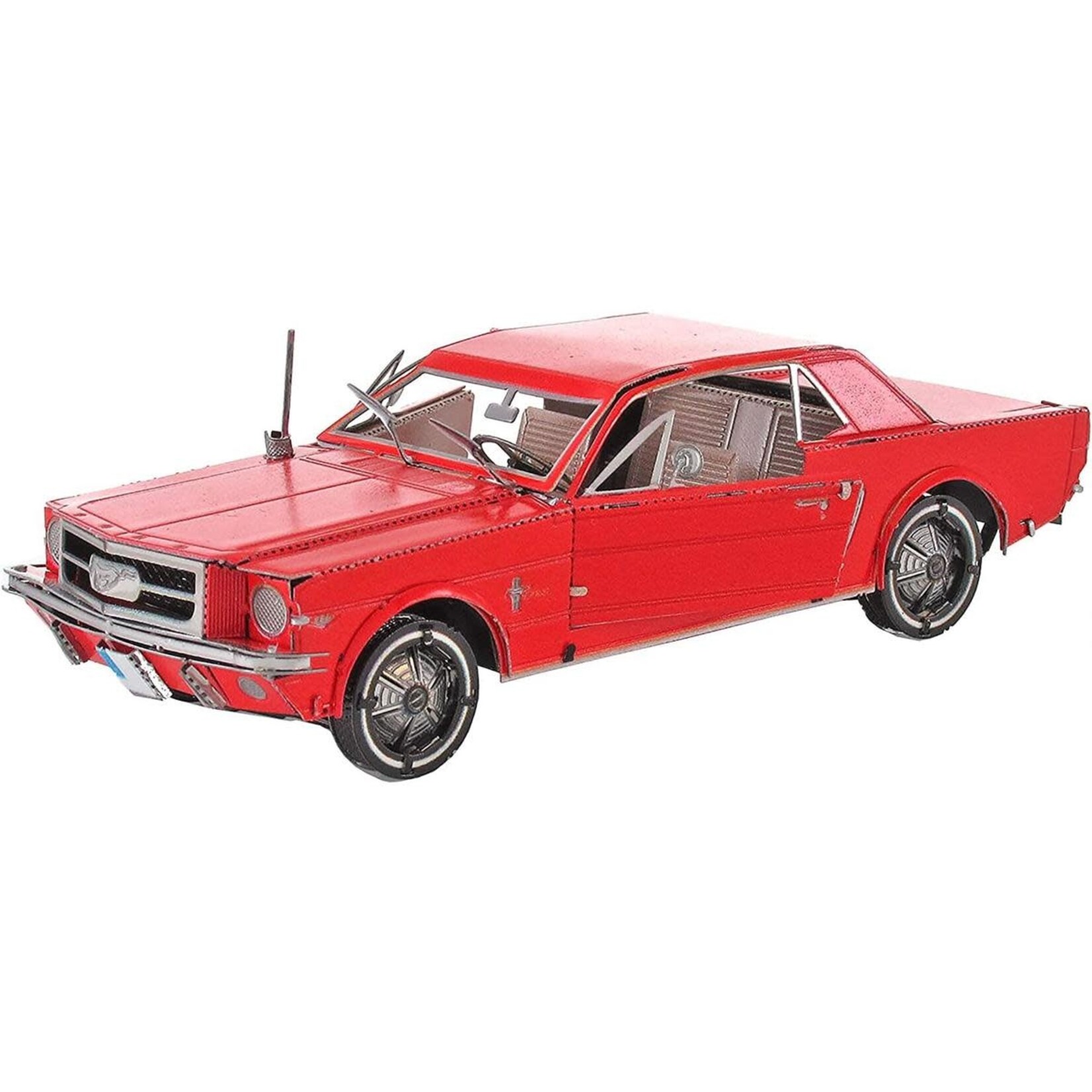 Fascinations #FSCMMS056C Fascinations 1965 Ford Mustang 3D Metal Model Kit (Red)