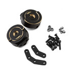 Treal #X002C9GZUH Treal Hobby Element RC Enduro Brass Steering Knuckles Blocks (Black) (2) (80g)