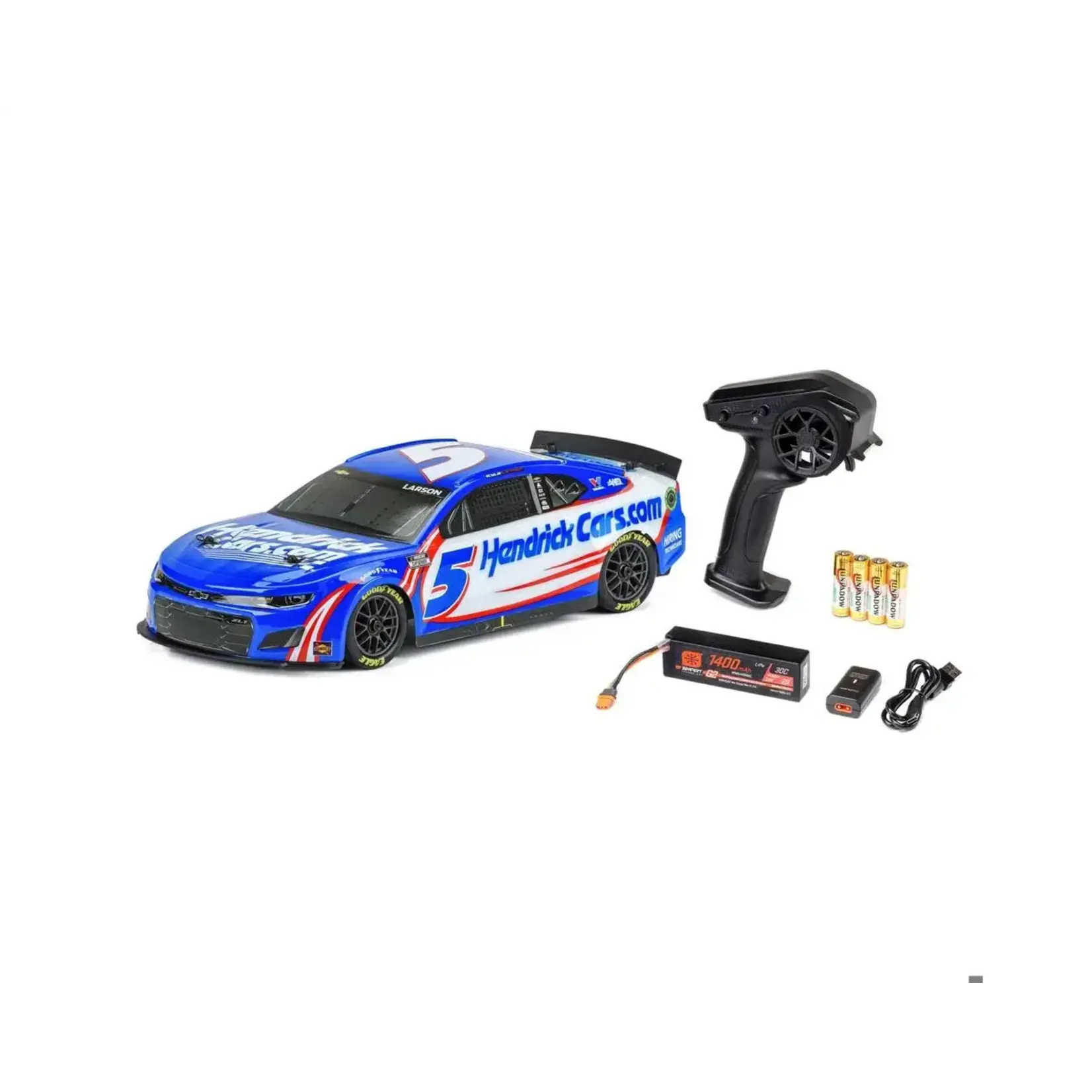Losi #LOS1122405 Losi 1/12 NASCAR AWD RTR Race Car w/Kyle Larson #5 HendrickCars.com 2024 Chevy Camaro Body & 2.4GHz Radio