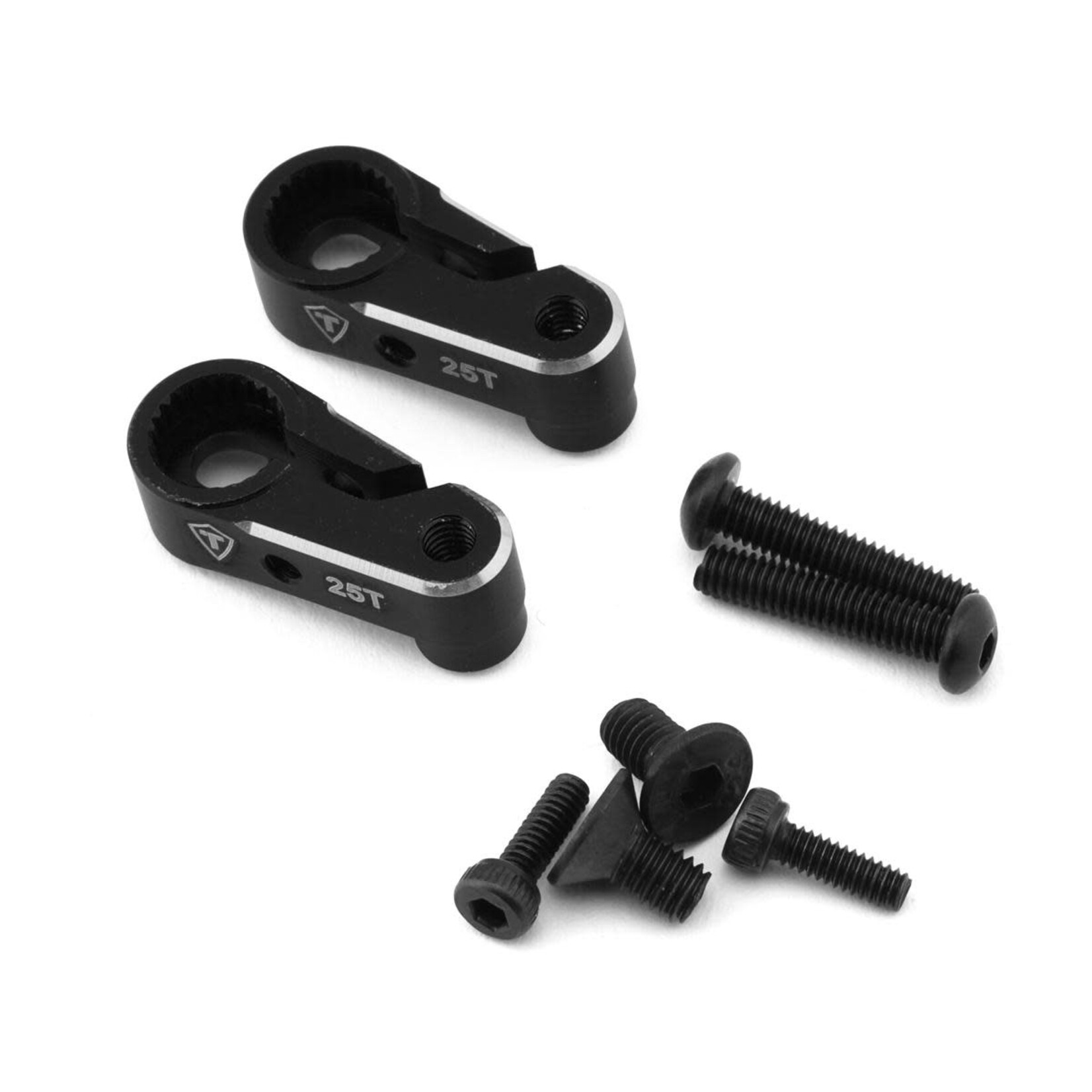 Treal #X003QX7KT3 Treal Hobby Aluminum Clamping Servo Horns for Traxxas TRX-4M (Black) (2) (25T)