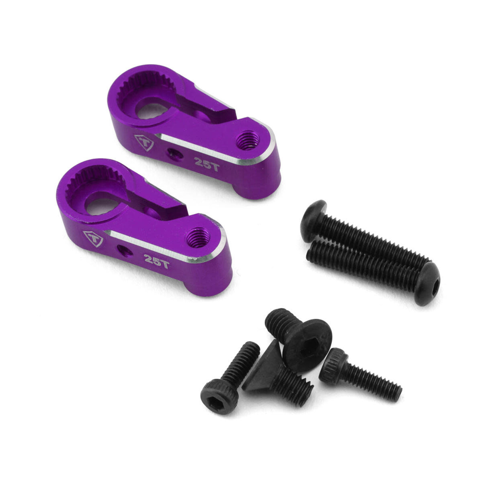Treal #X003QXEFH3 Treal Hobby Aluminum Clamping Servo Horns for Traxxas TRX-4M (Purple) (2) (25T)