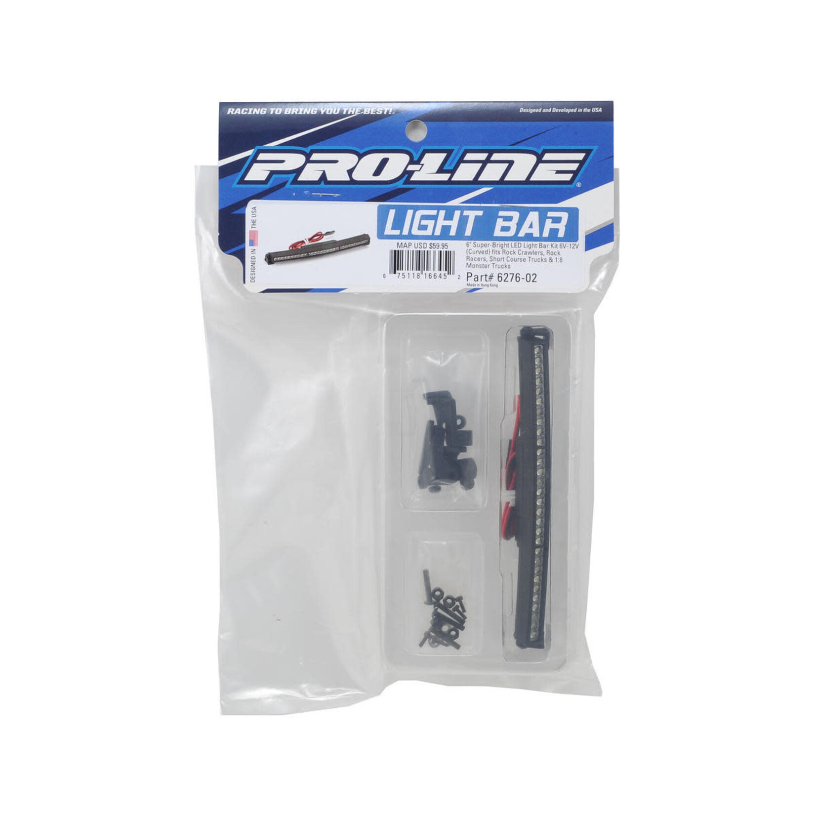 Pro-Line #6276-02 Pro-Line 6" Curved Super-Bright LED Light Bar Kit (6V-12V)