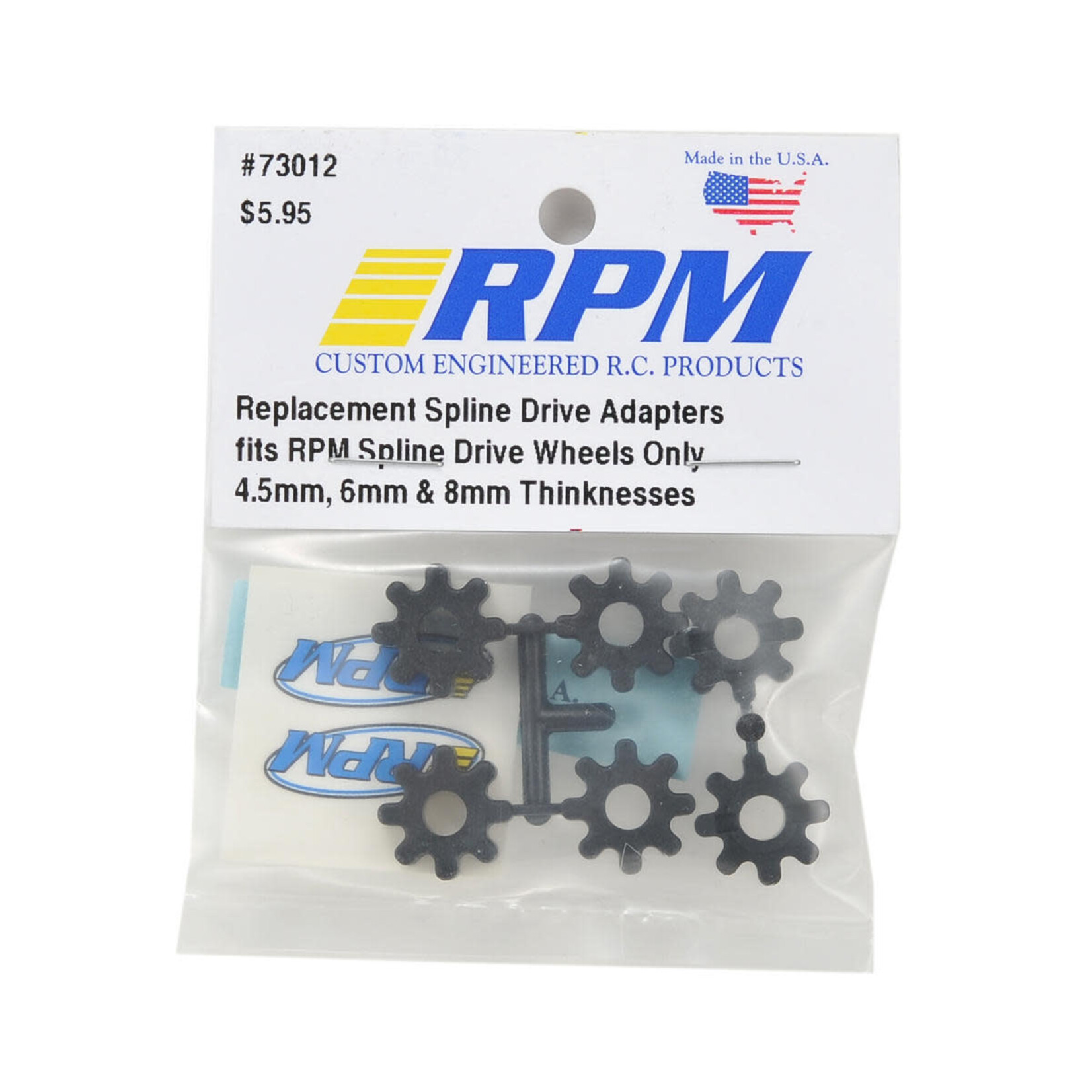 RPM #73012 RPM Spline Drive Adapter Set (6)