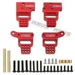 Meus Racing #HD0039-TRX4M-BZZ-RED  Meus Racing Aluminum Multi-hole Shock Mount Metal Adjustable Shock Tower Bracket for TRX4M Bronco Defender - RED