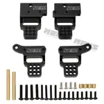 Meus Racing #HD0038-TRX4M-BZZ-BLACK  Meus Racing Aluminum Multi-hole Shock Mount Metal Adjustable Shock Tower Bracket for TRX4M Bronco Defender - BLACK