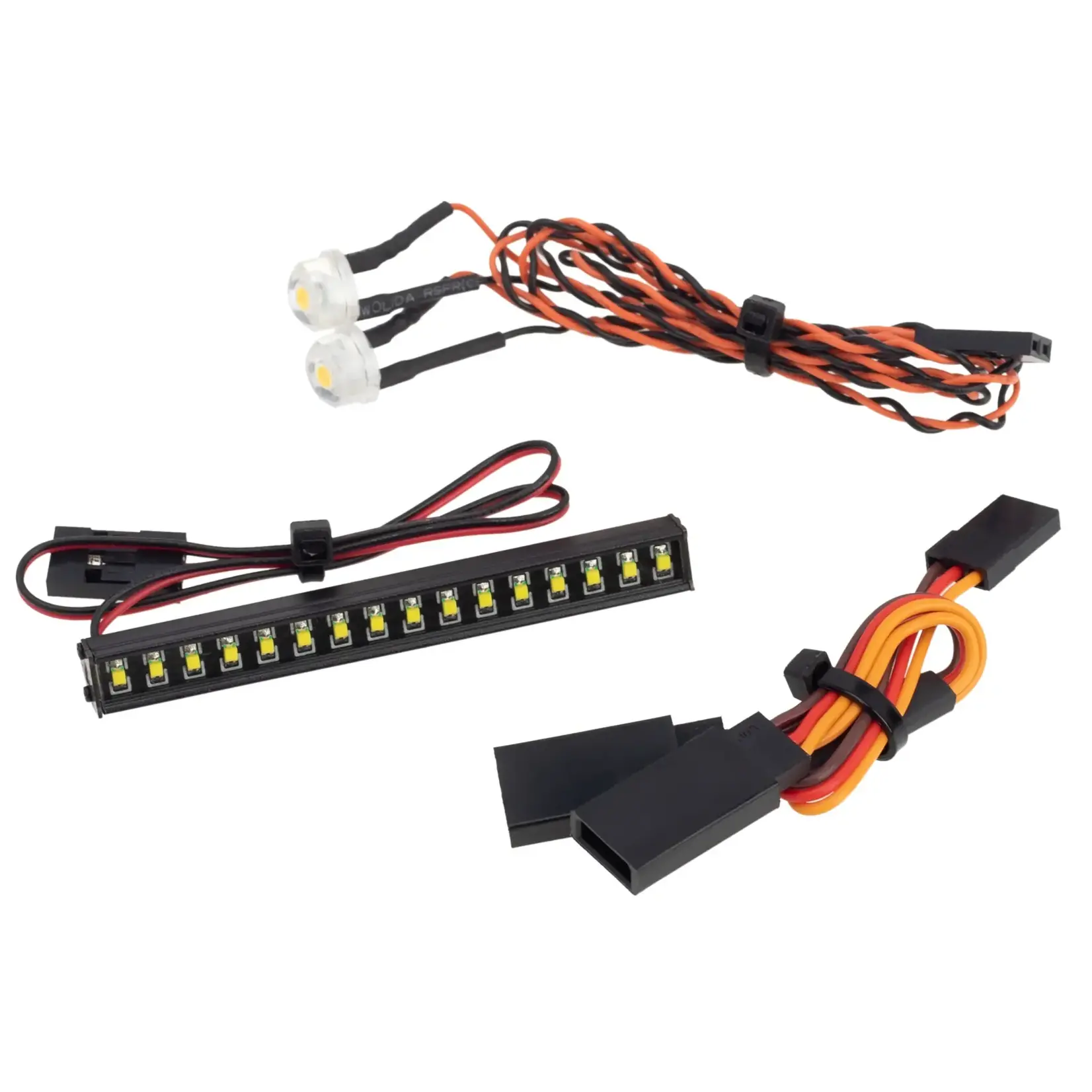 Meus Racing #HD0157  MEUS Racing TRX4M Ripper 16LED Light Kit Lemon Yellow + 8MM Headlight for 1/18 TRX4M Ripper V1 V2