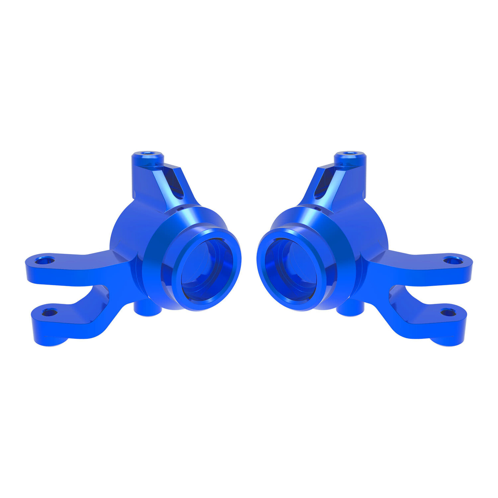 Traxxas #10734-BLUE Traxxas Steering Blocks Left & Right, Blue Aluminum