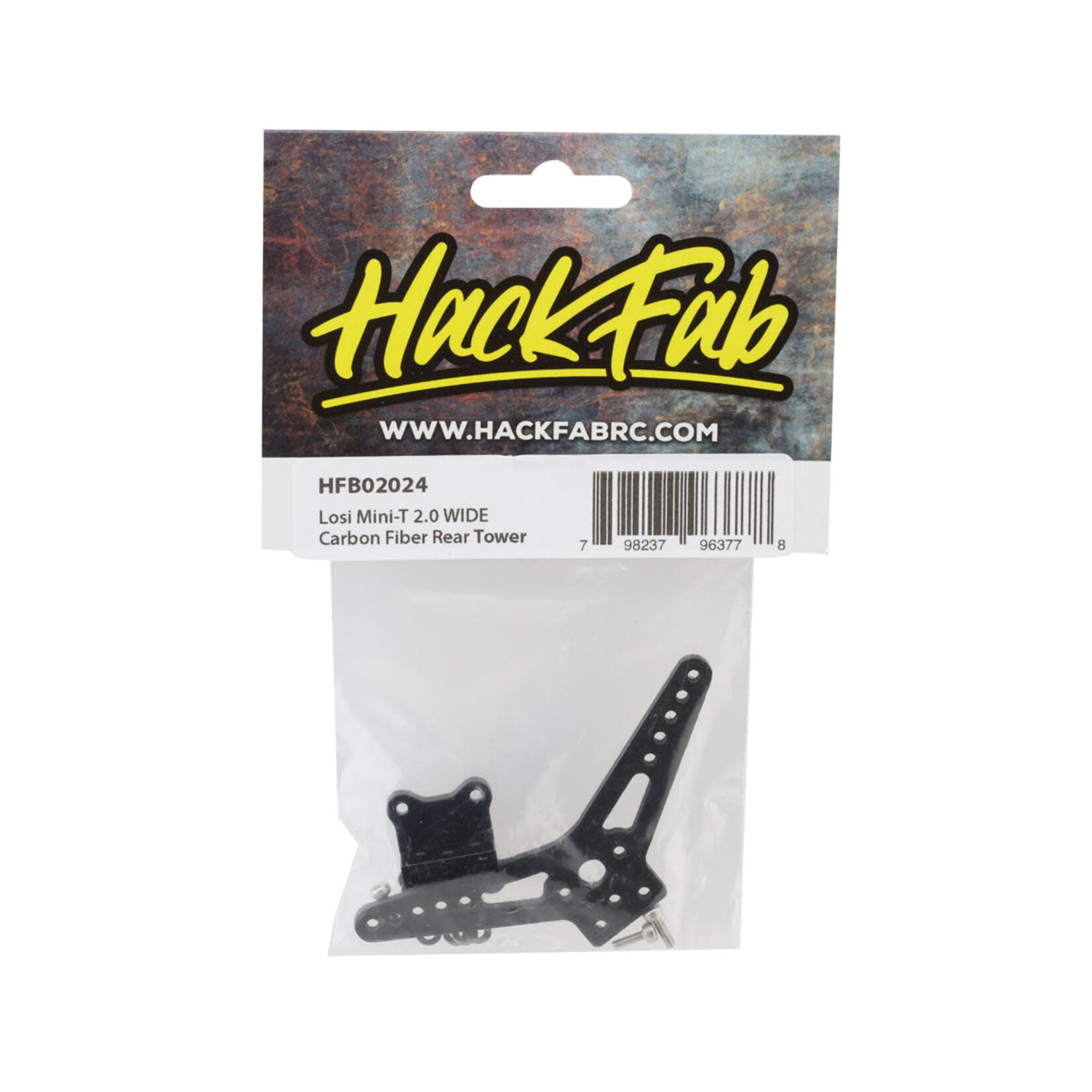HackFab #HFB02024 HackFab Losi Mini-T 2.0 Carbon Fiber Wide Rear Shock Tower