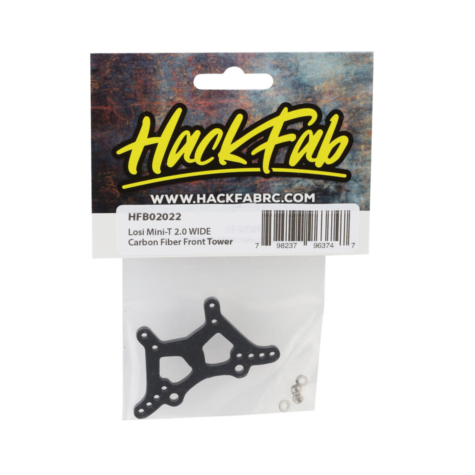 HackFab # HFB02022 HackFab Losi Mini-T 2.0 Carbon Fiber Wide Front Shock Tower