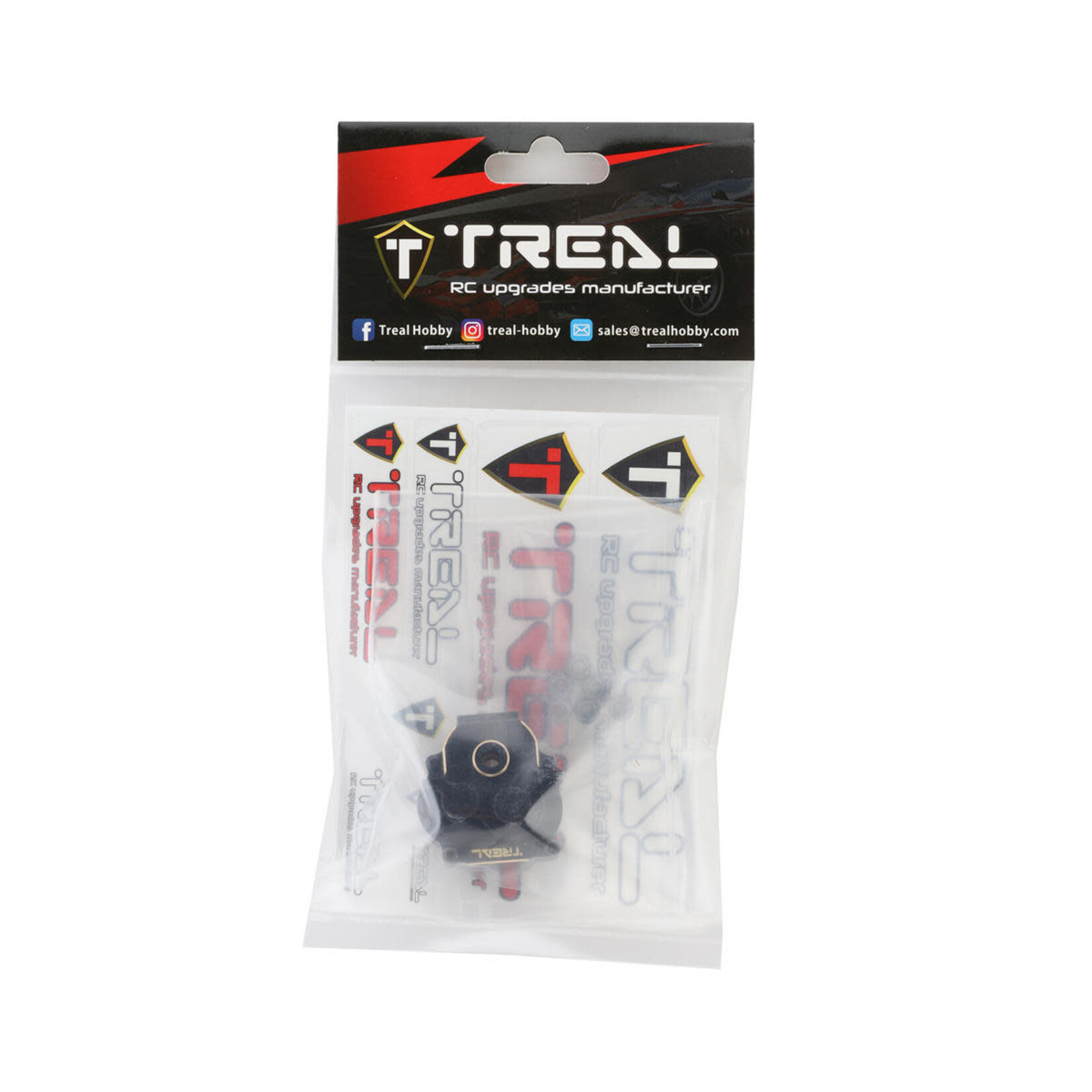 Treal #X003VG0JBB Treal Hobby Brass Transmission Gearbox Housing for Traxxas TRX-4M (Black) (44g)