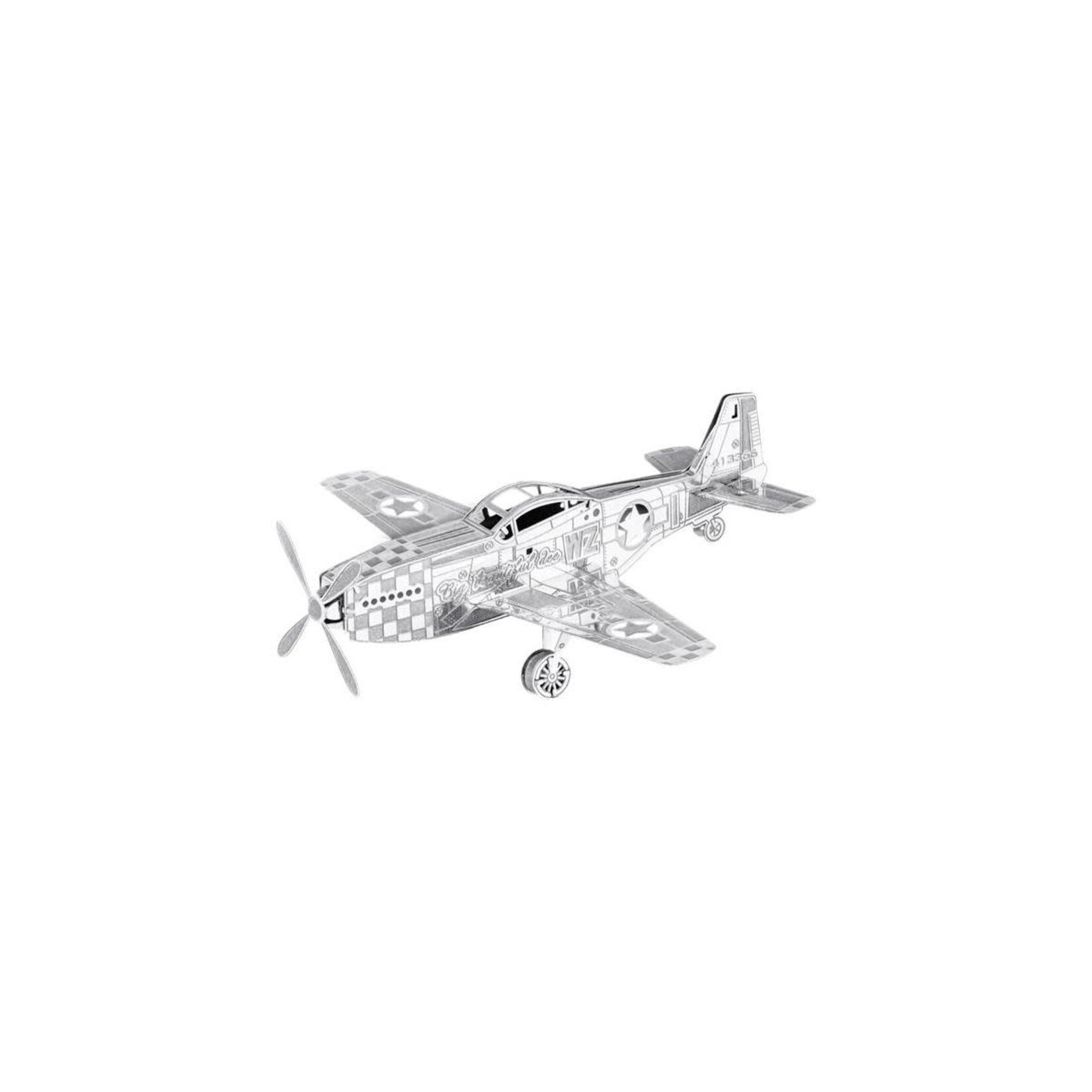 Fascinations #FSC3 Fascinations Metal Earth MMS003 3D Laser Cut Model - Mustang P-51 Plane