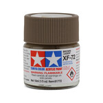 Tamiya #81772 Tamiya XF-72 Flat Brown Acrylic Paint (10ml)