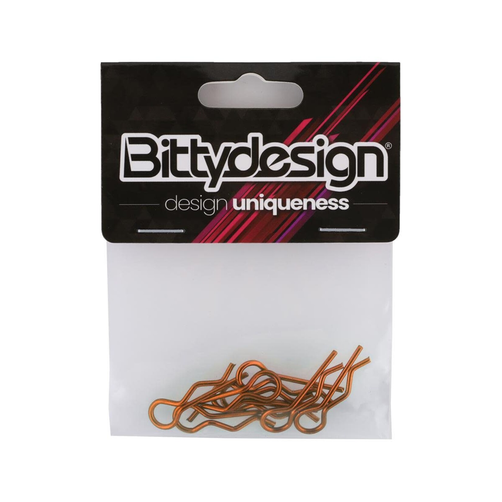 Bittydesign #BDYBC-88O Bittydesign 1/8 Body Clips (Orange)