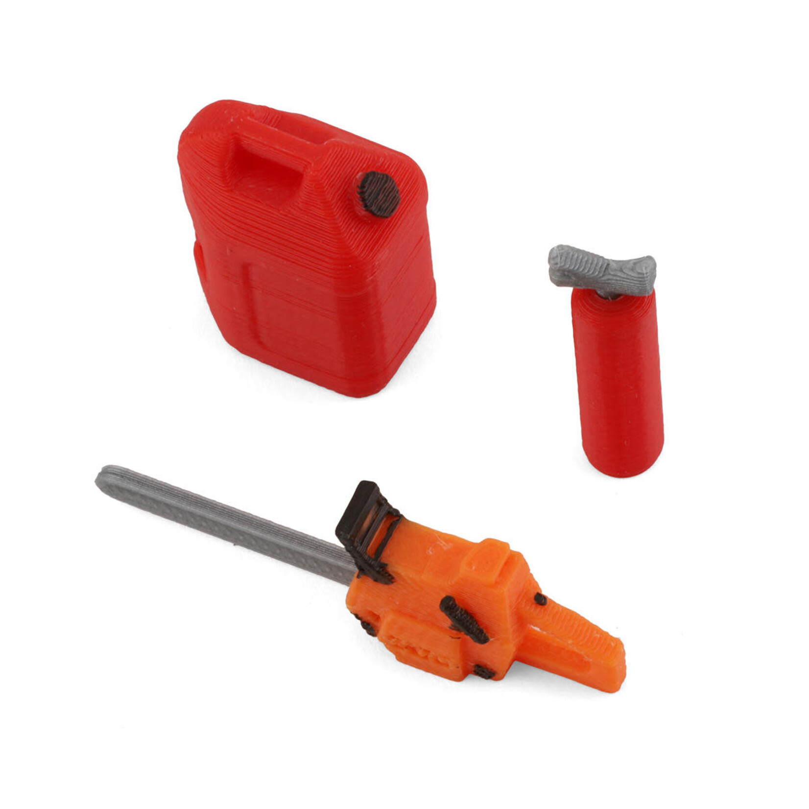 Scale By Chris #SBCTR01  Scale By Chris 1/18 Miniature Scale Accessory Bundle w/Chainsaw, 5-Gallon Jug & Fire Extinguisher