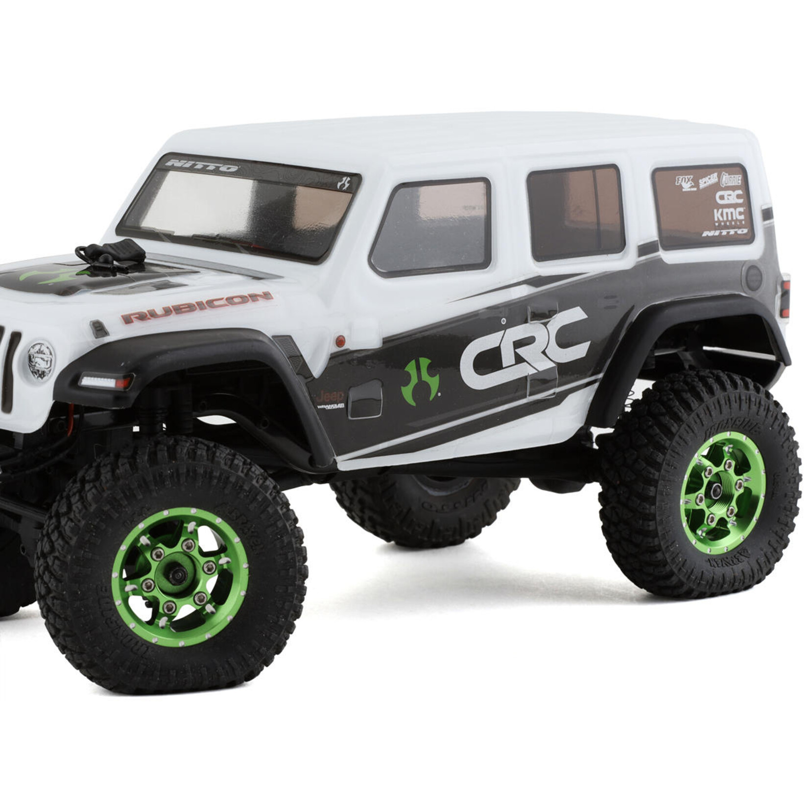 Samix #SAMSCX24-6670GN Samix SCX24 Aluminum & Brass Adjustable Offset 1.0" Beadlock Wheels (Green) (4) (23.75g)