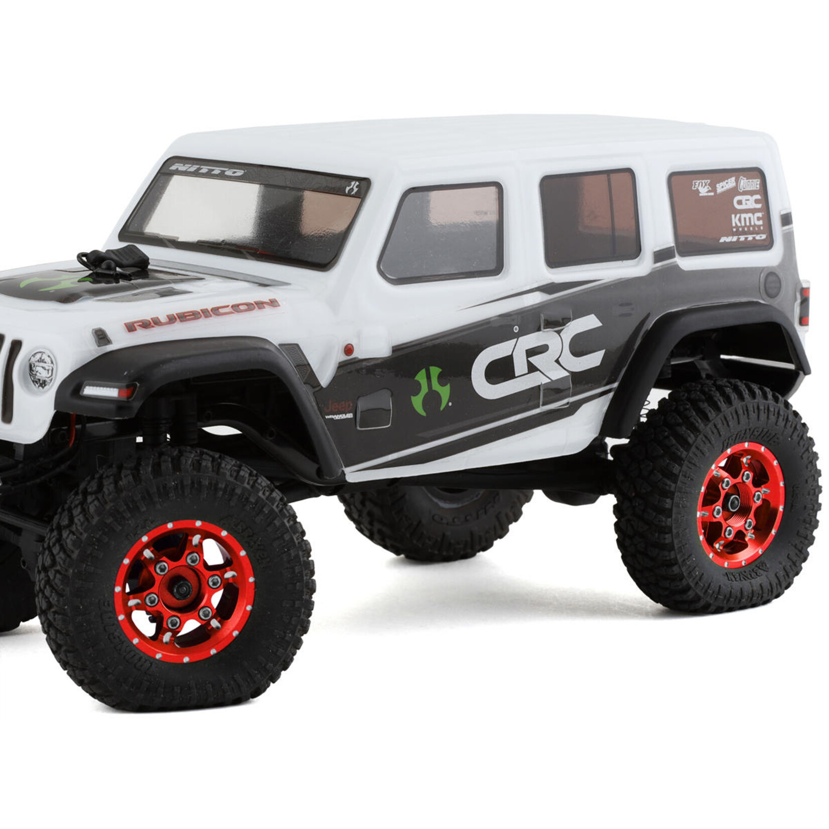 Samix #SAMSCX24-6670RD Samix SCX24 Aluminum & Brass Adjustable Offset 1.0" Beadlock Wheels (Red) (4) (23.75g)