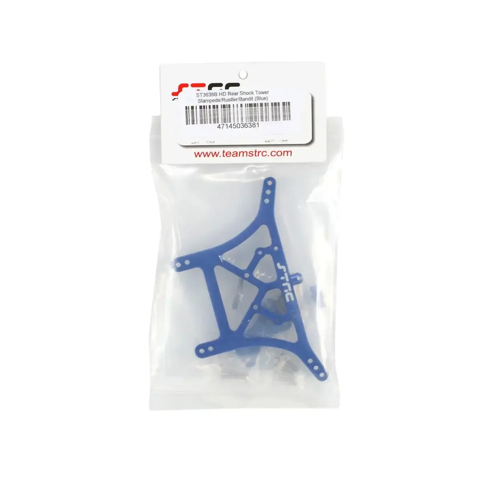 ST Racing Concepts #ST3638B ST Racing Concepts 6mm Heavy Duty Rear Shock Tower (Blue)