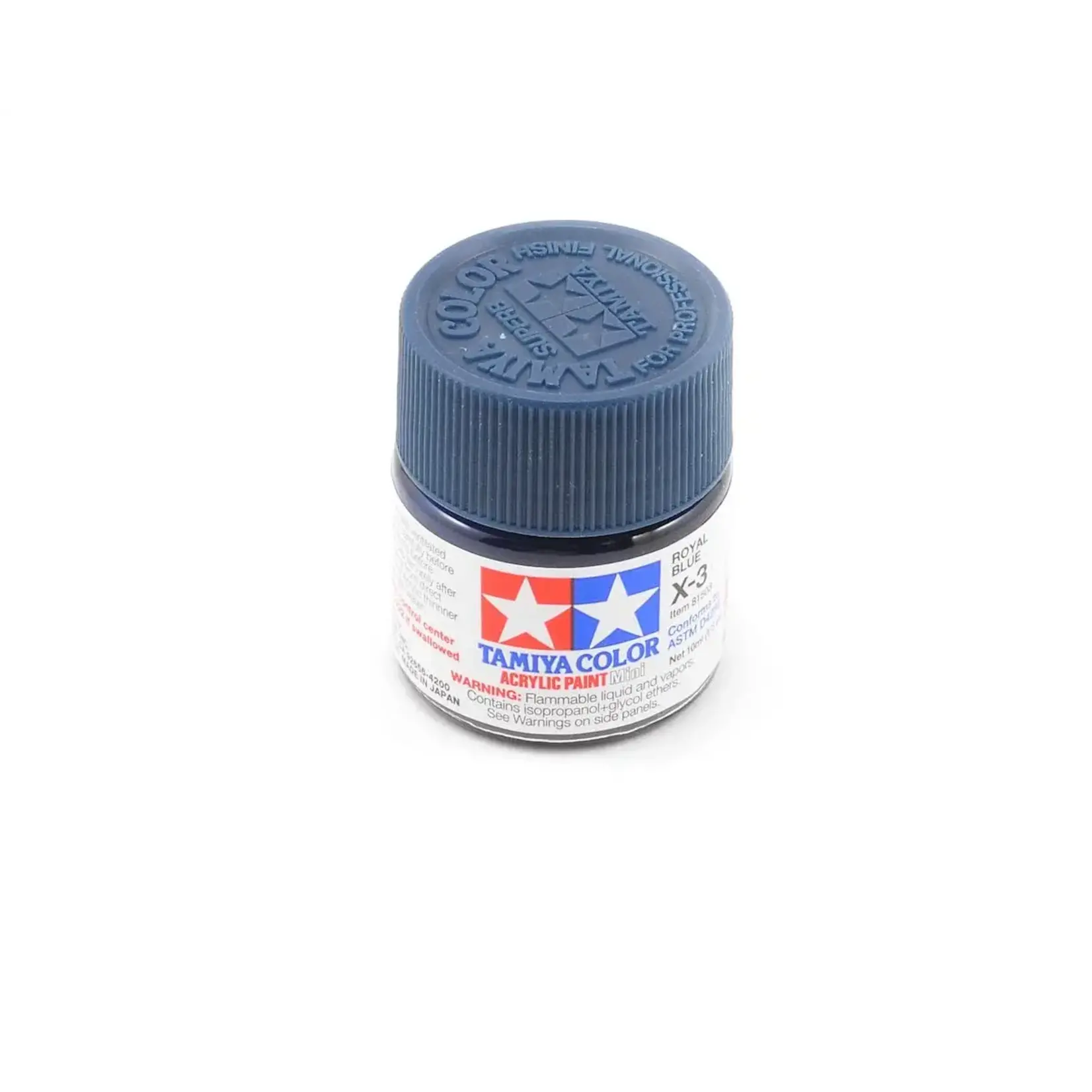 Tamiya #81503 Tamiya X-3 Royal Blue Acrylic Paint (10ml)