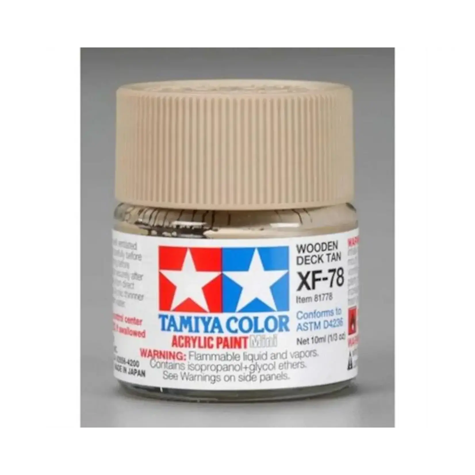 Tamiya #XF-78 Tamiya  Flat Wood Deck Tan Acrylic Paint (10ml)