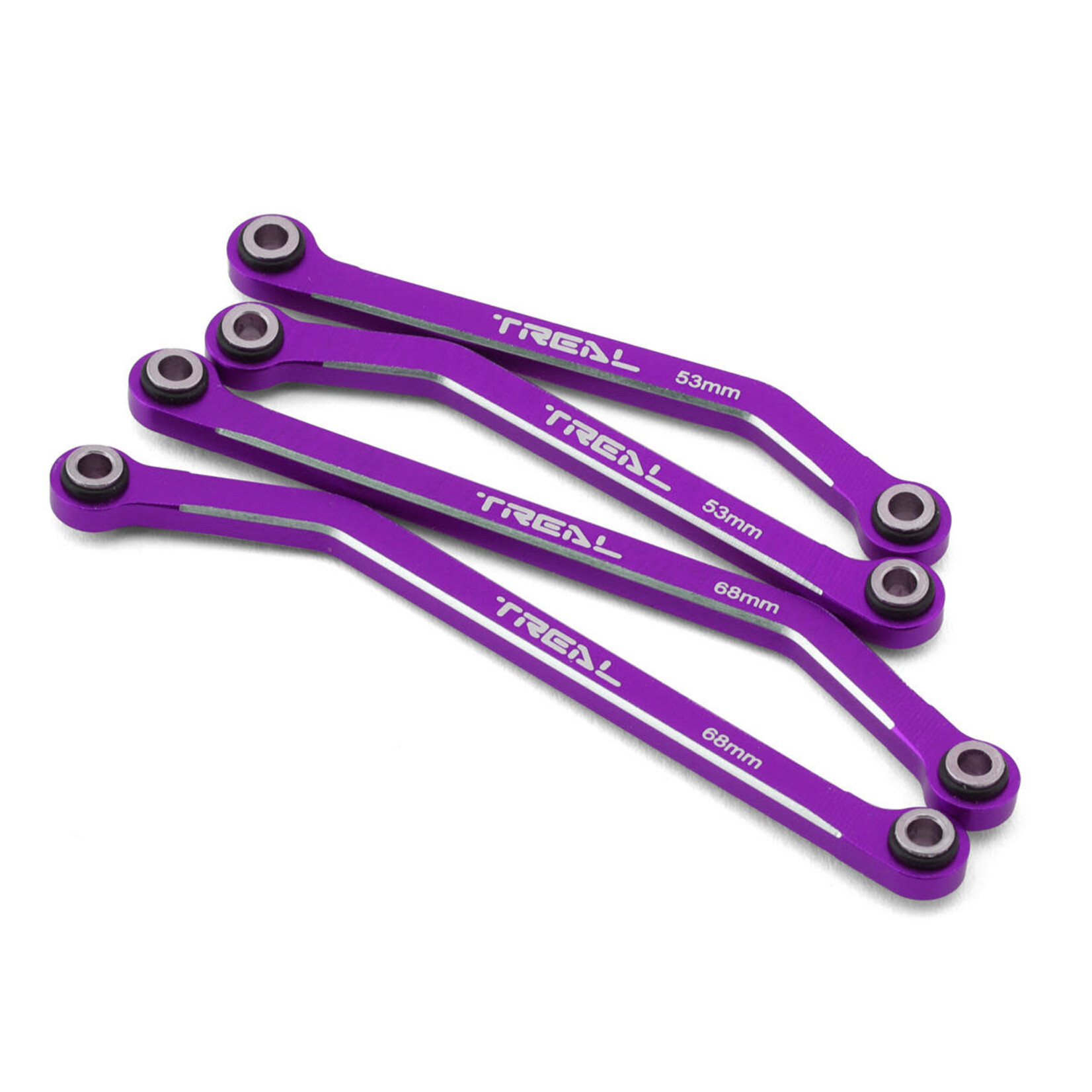 Treal #X003Q5GYST Treal Hobby Aluminum High Clearance Lower Suspension Links for Traxxas TRX-4M (Purple) (4)