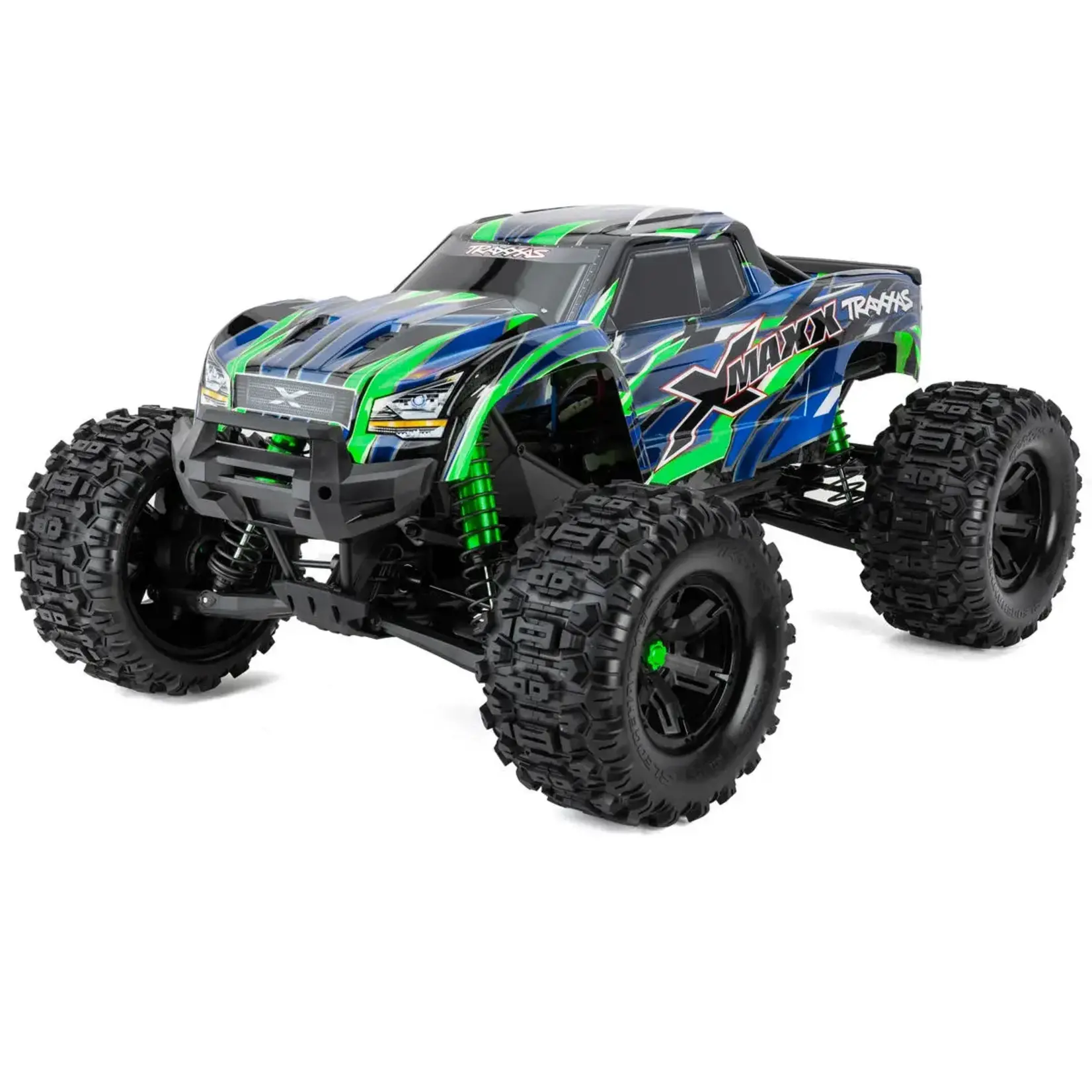 Traxxas #77096-4-GRN Traxxas X-Maxx 8S 1/6 4WD Brushless RTR Monster Truck (Green) w/2.4GHz TQi Radio, TSM & Belted Tires