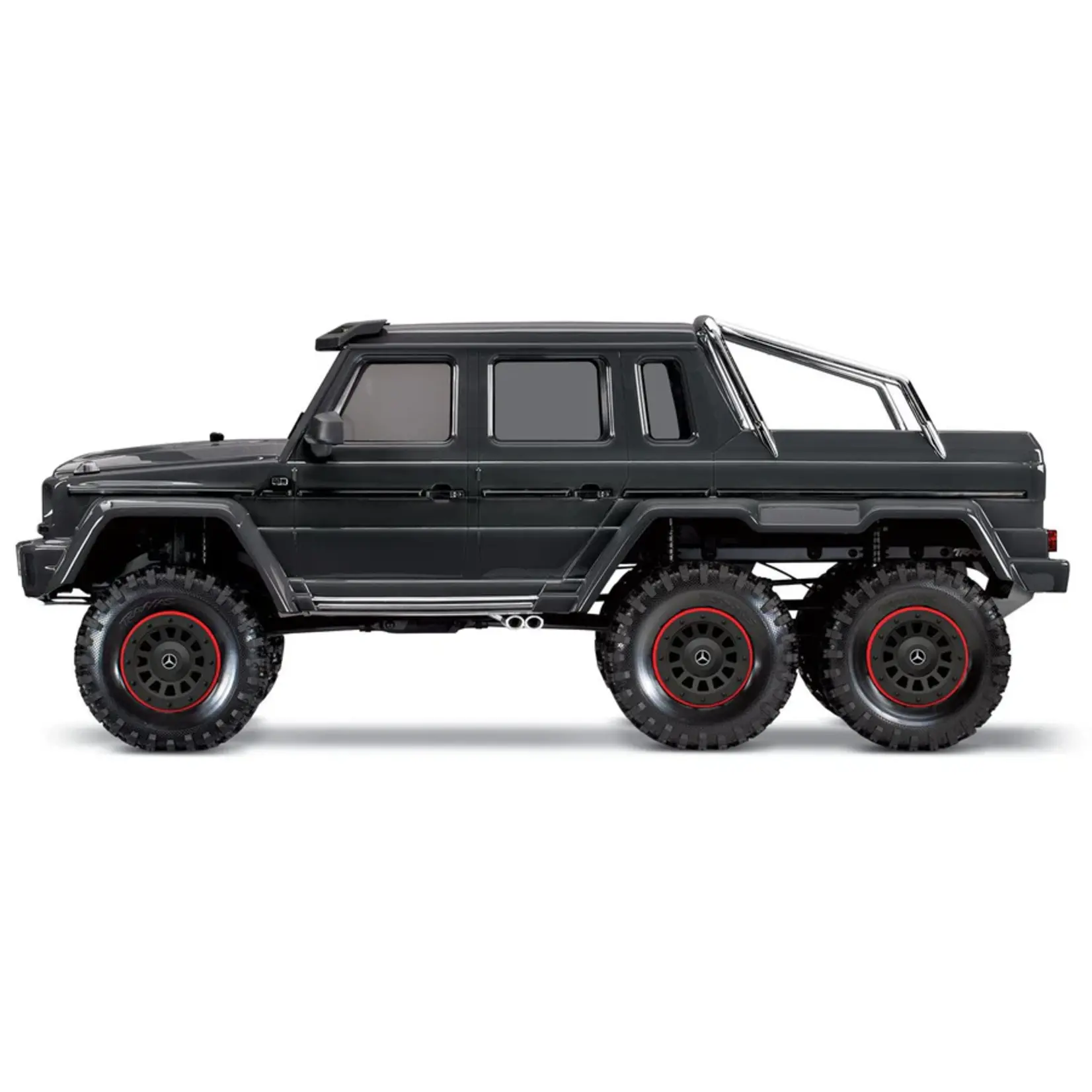 Traxxas #88096-4-BLK Traxxas TRX-6 1/10 6x6 Trail Crawler Truck w/Mercedes-Benz G 63 AMG Body (Black) w/TQi 2.4GHz Radio
