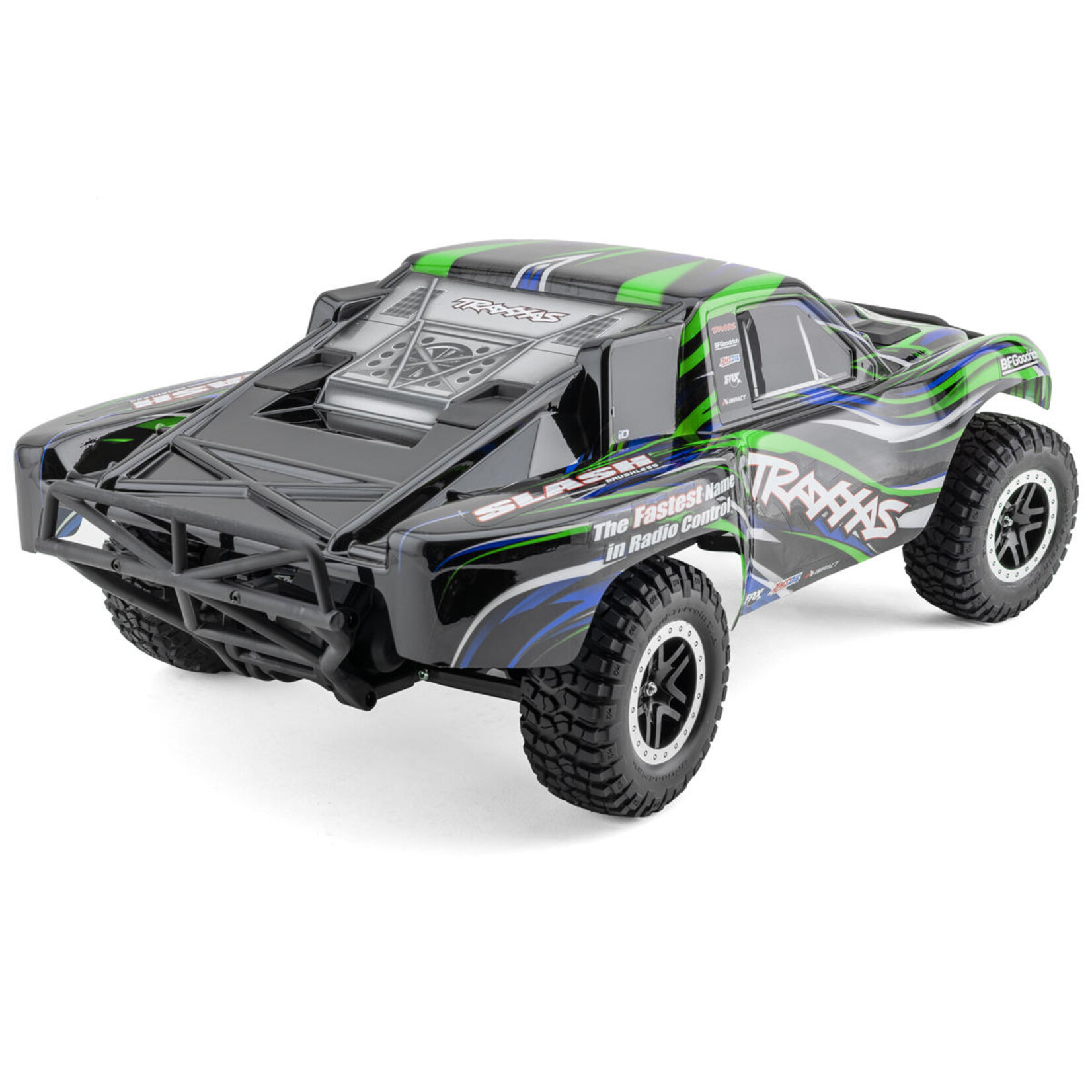 Traxxas #58334-4-GRN  Traxxas Slash® BL-2s™ HD 1/10 RTR 2WD Brushless Short Course Truck (Green) w/BL-2s ESC & TQ 2.4GHz Radio