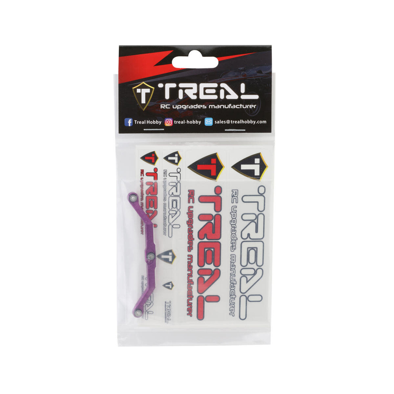 Treal #X003KIQKBN  Treal Hobby Aluminum Front Steering Link for Traxxas TRX-4M (Purple)