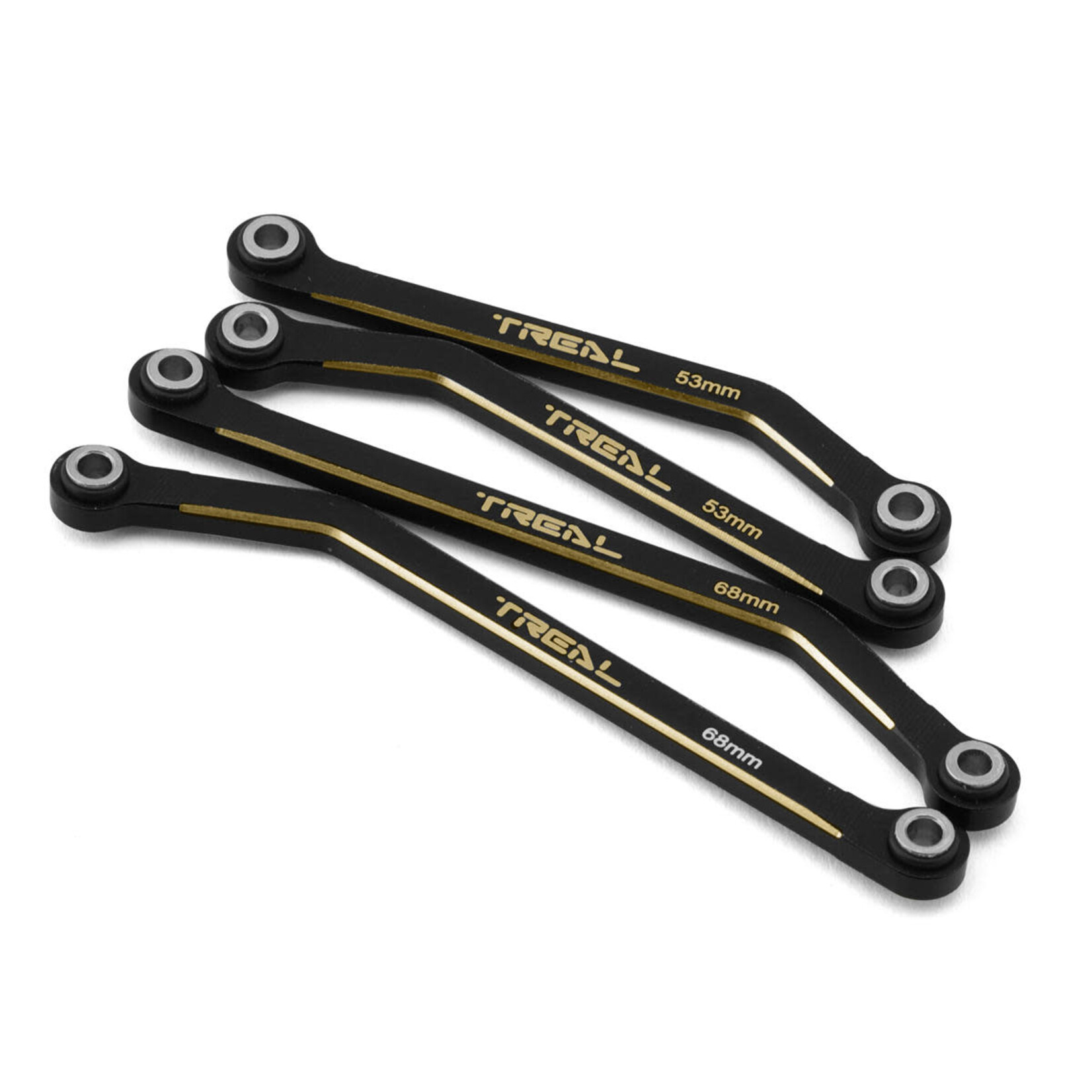 Treal #X003SDIAVD Treal Hobby Brass High Clearance Lower Suspension Links for Traxxas TRX-4M (Black) (4) (27.3g)