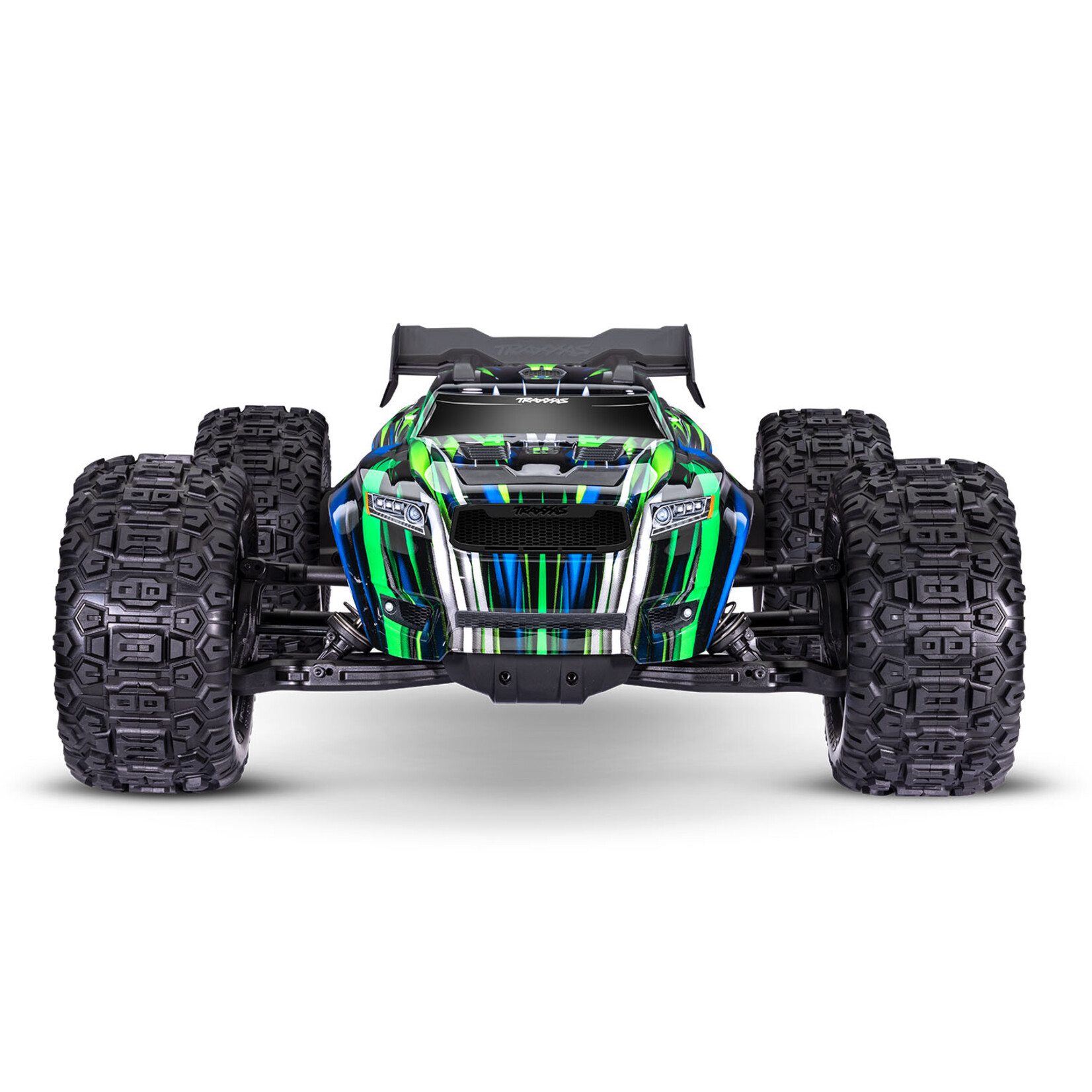 Traxxas #95096-4-GRN Traxxas Sledge RTR 6S 4WD Electric Brushless 1/8 Monster Truck (Green) w/Belted Sledgehammer Tires & TQi 2.4GHz TSM Radio