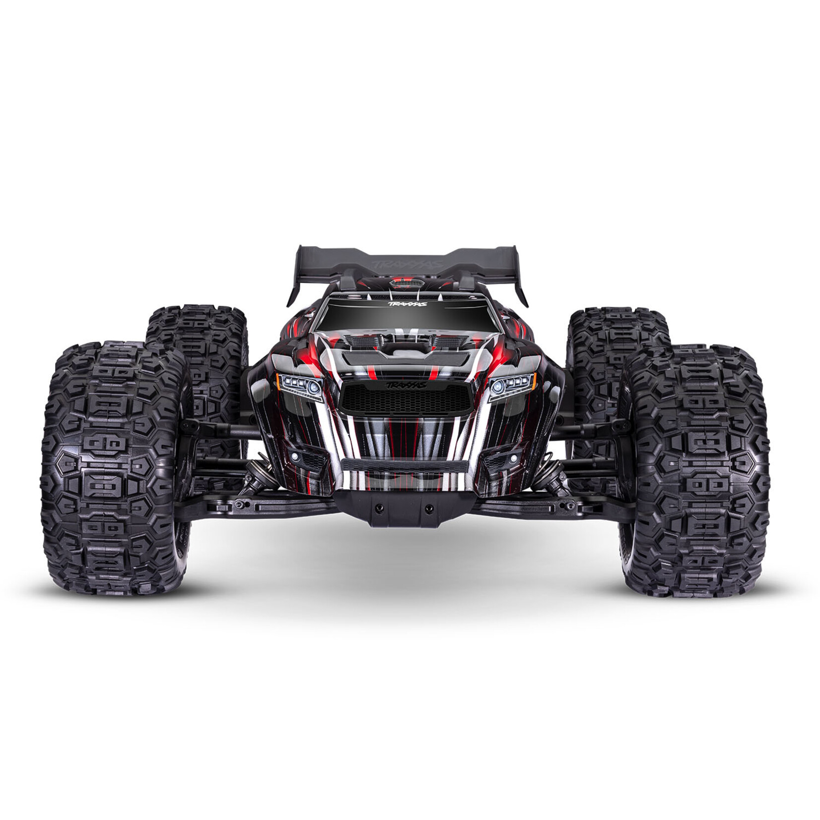 Traxxas #95096-4-RED Traxxas Sledge RTR 6S 4WD Electric Brushless 1/8 Monster Truck (Red) w/Belted Sledgehammer Tires & TQi 2.4GHz TSM Radio