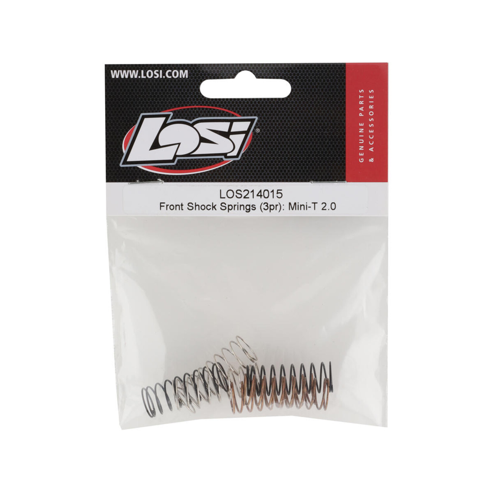 Losi #LOS214015 Losi Mini-T 2.0 Front Shock Springs (3)