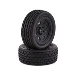 Team Associated #71194  Team Associated SR10 Pre-Mounted Street Stock Tires w/Front Wheels (2)