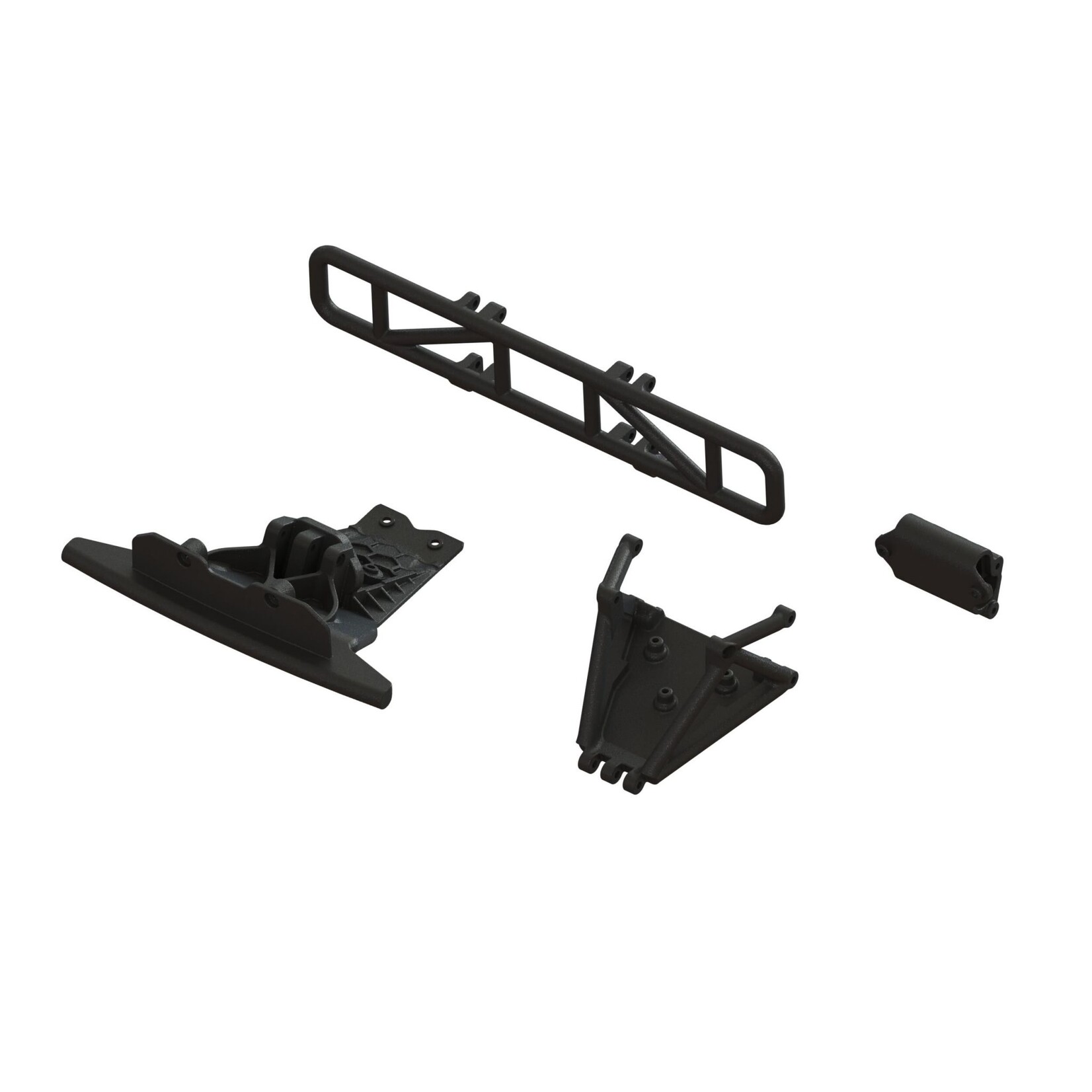 ARRMA #ARA-1577 Arrma Lower Skid and Bumper Mount Set, Black